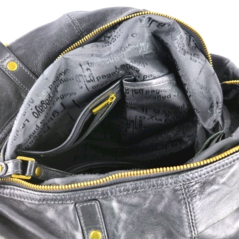 La Pagayo Rockstud Double Flip Leather Bag - Picture 7 of 9